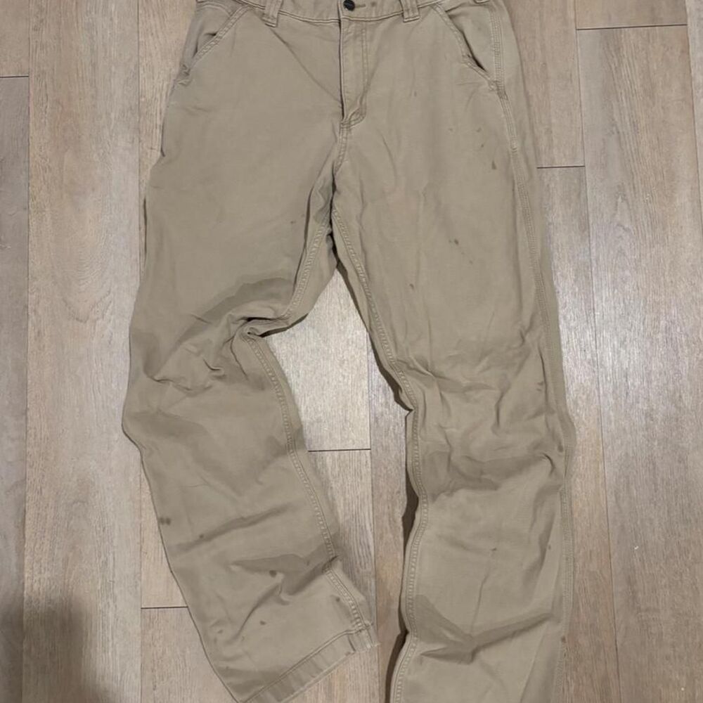 Carhartt Men's Tan and Cream Trousers